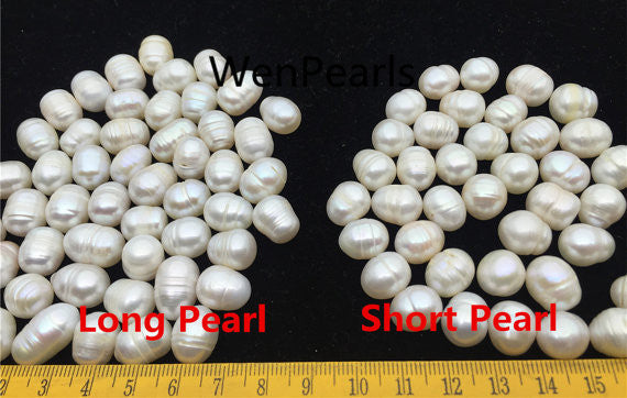 MoniPearl 11mm,,Potato Pearl Large Hole Pearl Strand,Loose Freshwater Pearls Wholesale CR11-A-1