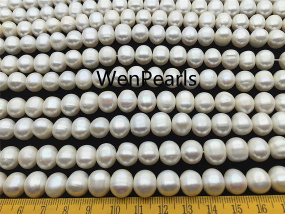 MoniPearl AA,10-11mmx11-12mm,Potato Pearl Large Hole Pearl Strand,Loose Freshwater Pearls Wholesale CR10-2A-5