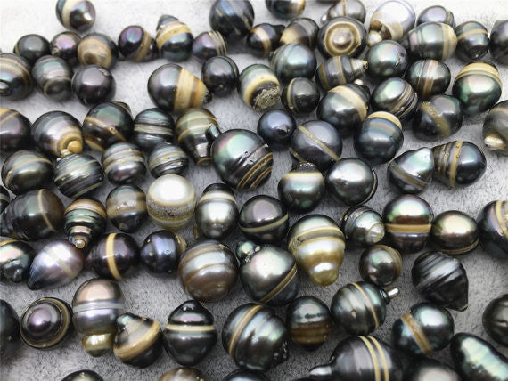 MoniPearl Tahitian Pearls,5 pieces,DROP- Very cheap!- 5pcs- Circle Color - D quality - Real Tahitian Pearl- 9mm,11mm,12mm,Drop Pearl,TH9
