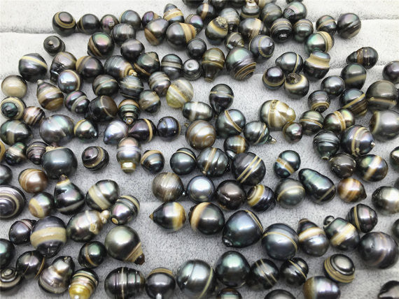 MoniPearl Tahitian Pearls,5 pieces,DROP- Very cheap!- 5pcs- Circle Color - D quality - Real Tahitian Pearl- 9mm,11mm,12mm,Drop Pearl,TH9
