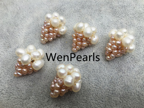 MoniPearl Tahitian Pearls,1 piece,Grape Pearl Pendant, Genuine freshwater pearl,cultured pearl ,women, wedding earrings, A9
